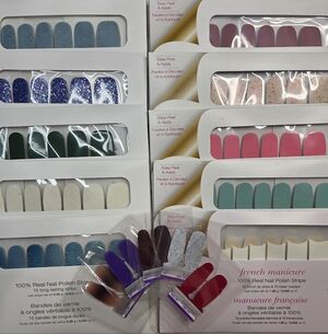 Grab Bag # 29: Color Street Press-On Nail Set - Glitter, Pink, Blue, Purple